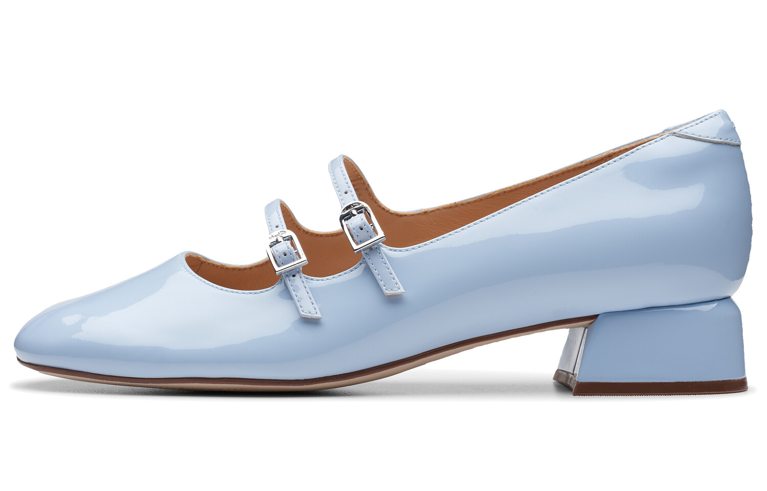 Туфли Мэри Джейн женские синие Clarks
