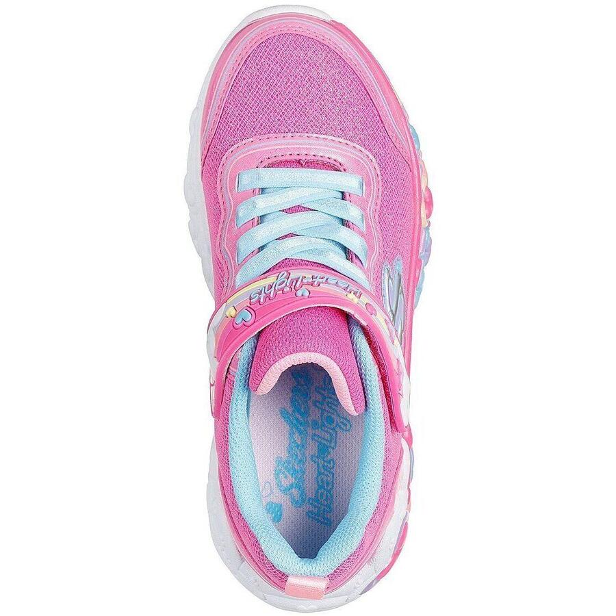 Кроссовки Skechers S Lights-eternal Heart Lights, розовые, детские — фото 2