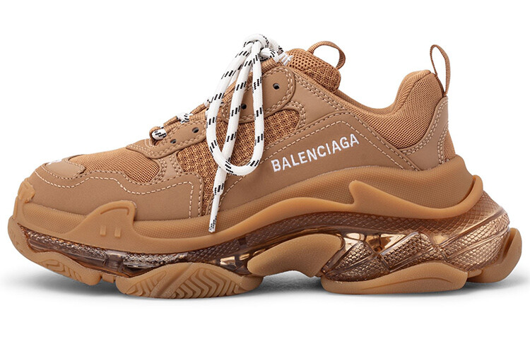 

Женские кроссовки Triple S «Clear Sole — светло-верблюжий» Balenciaga