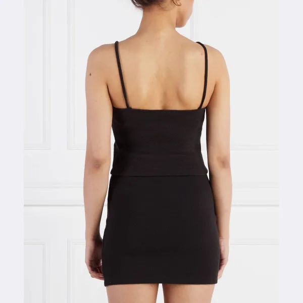 Укороченный топ Calvin Klein, черный — фото 3