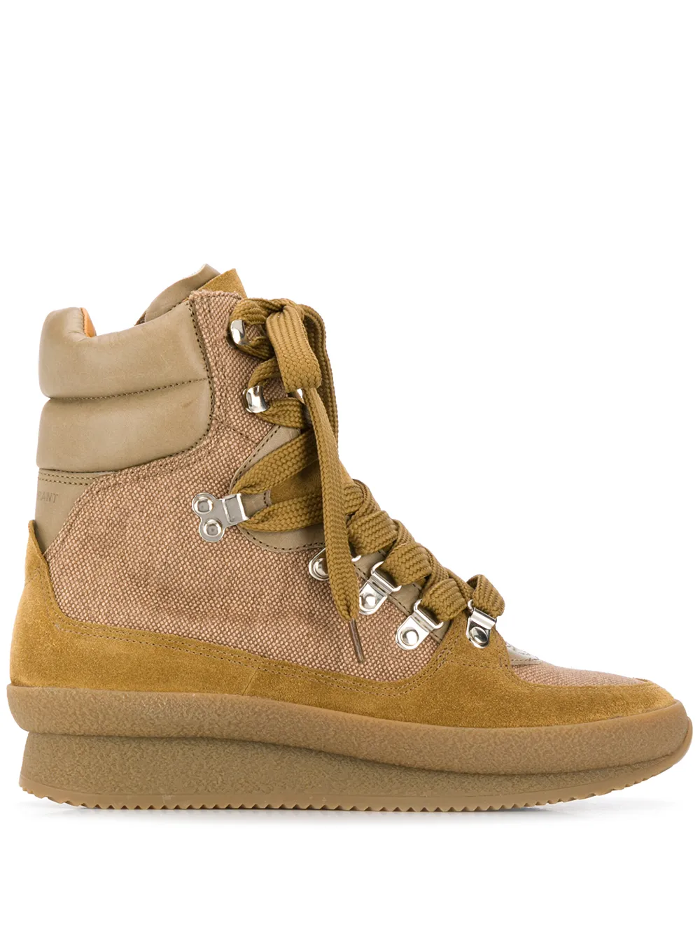 Массивные ботинки на шнуровке Isabel Marant, зеленый