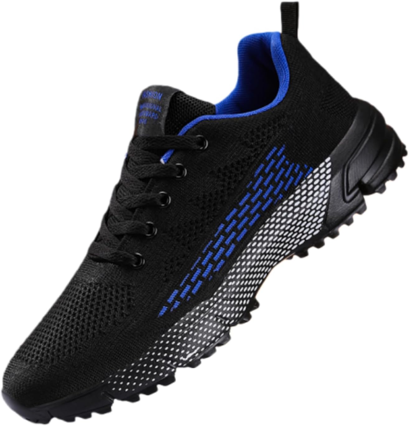 

Мужские черно-красные вязаные спортивные кроссовки, дышащие легкие беговые туфли с противоскользящей подошвой, идеально подходят для спорта и повседневной носки Aokisx