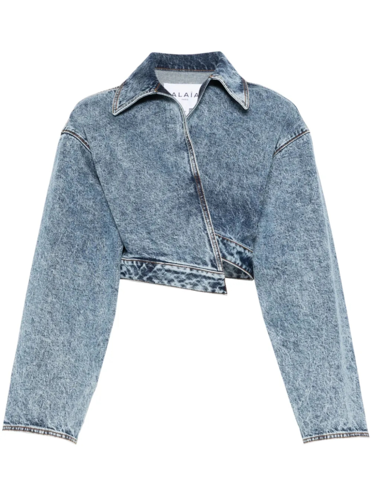 

Куртка джинсовая спиральная Alaïa, синий