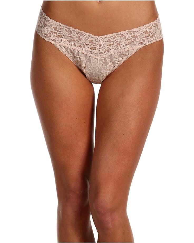 

Стринги Hanky Panky Signature Lace Original Rise Thong, цвет Chai