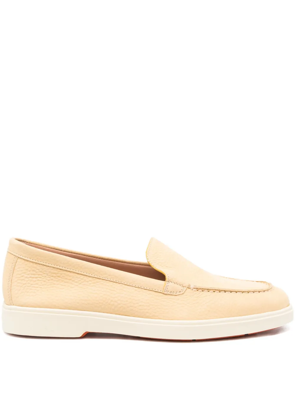 Кожаные лоферы Santoni, нейтральный