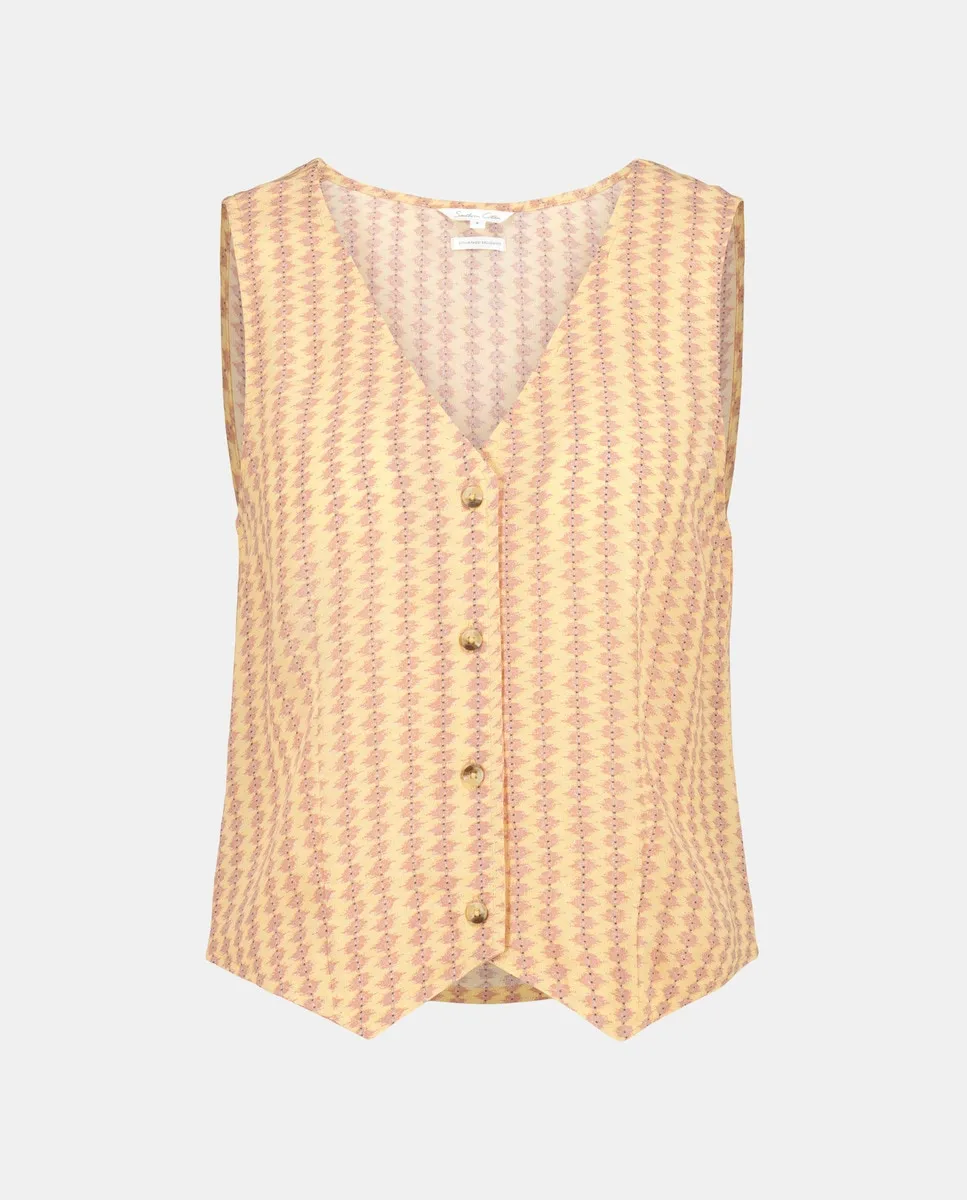

Женский креповый жилет Southern Cotton, жёлтый