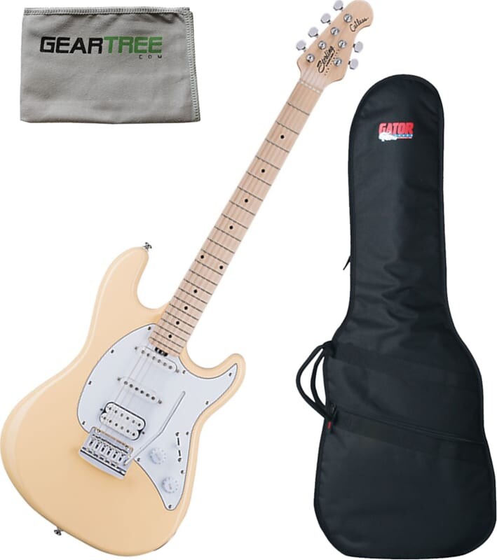 

Электрогитара Sterling CT30HSSVCM1 Cutlass HSS Vintage Cream Electric Guitar w/ Geartree Cloth and Gig Bag