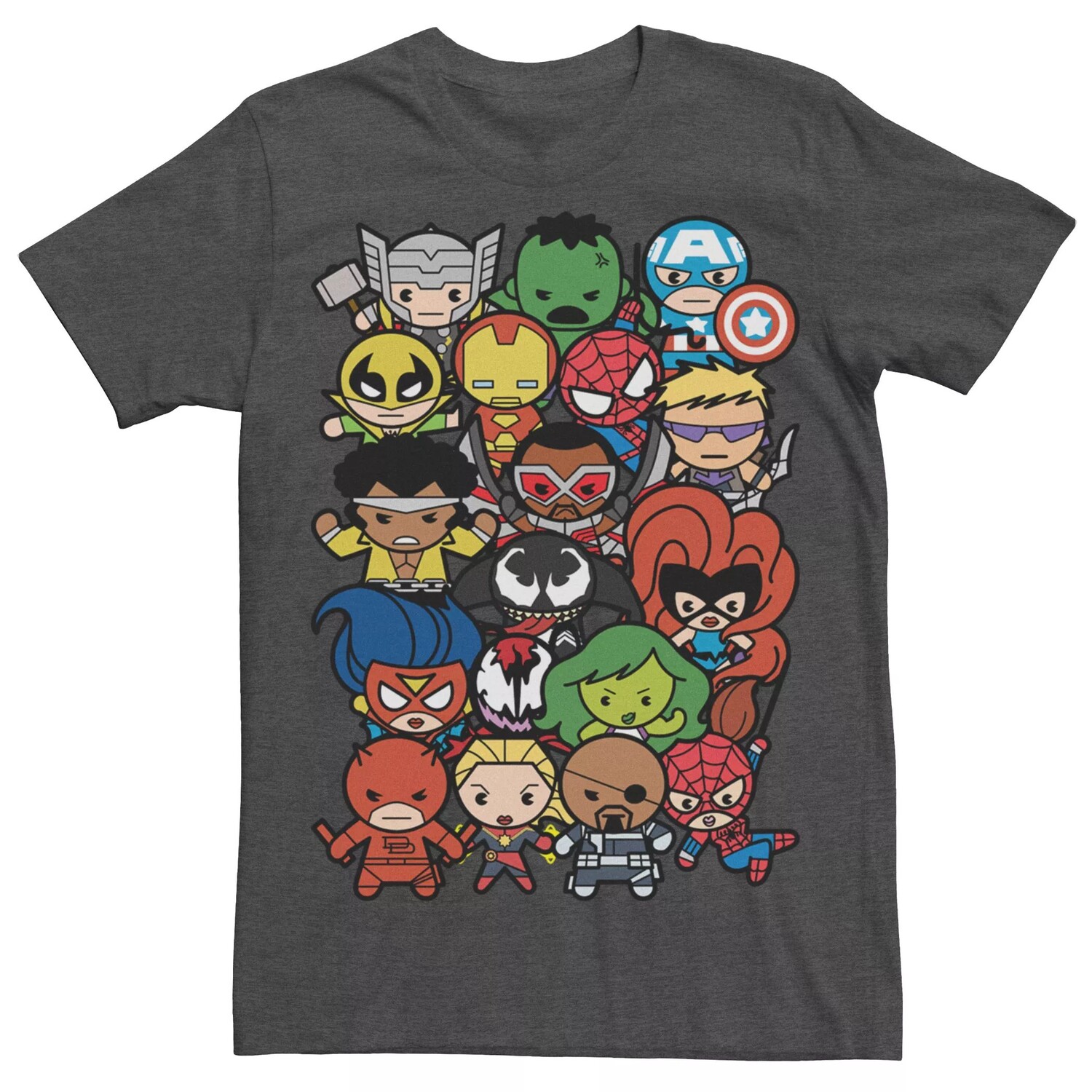 

Мужская футболка с графическим рисунком Marvel Kawaii Art Collection Licensed Character