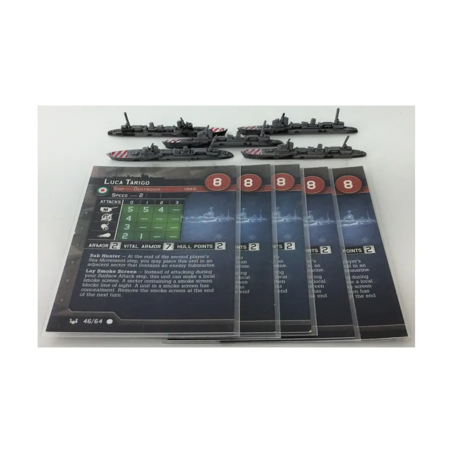 

Лука Тариго (С) x5, Axis & Allies - Collectible Miniatures Game - War at Sea - Base Set Singles