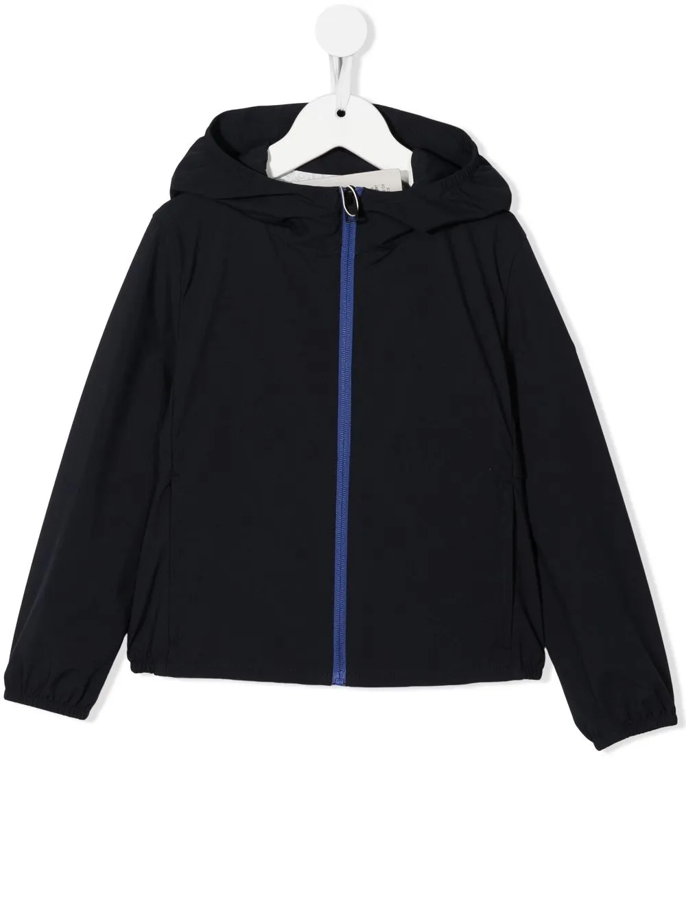 

Куртка на молнии с капюшоном и карманами Woolrich Kids, синий