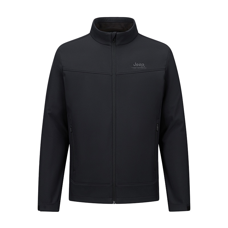 

Куртка мужская с воротником стойкой утепленная Soft Shell Jeep, brand черный