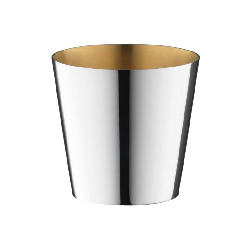 

Dante Bar Collection - чашка для водки, посеребренная, 90 г, с позолоченной внутренней частью Robbe & Berking, золото серебро