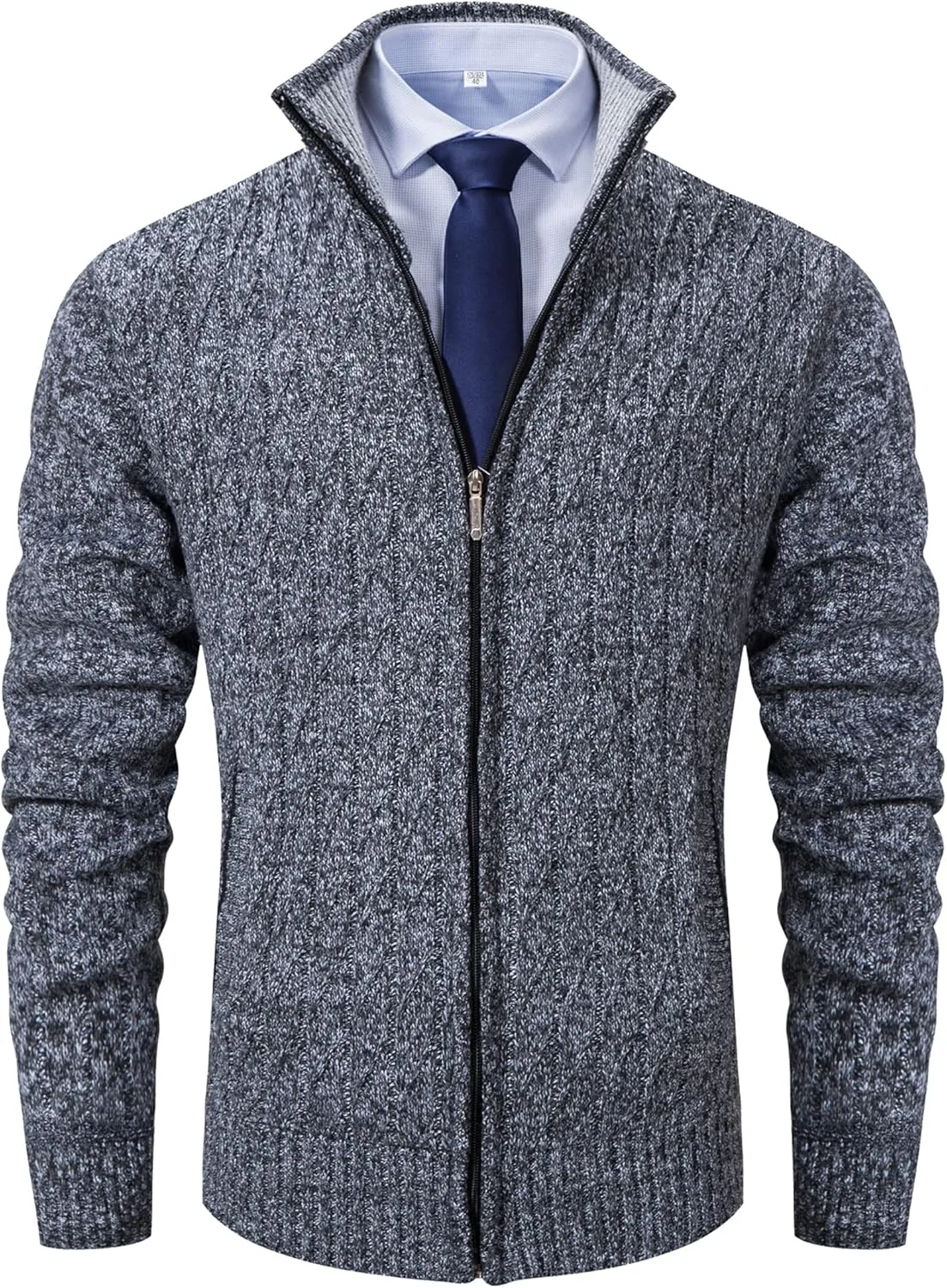 

Мужской кардиган XinYangNi с молнией и карманами