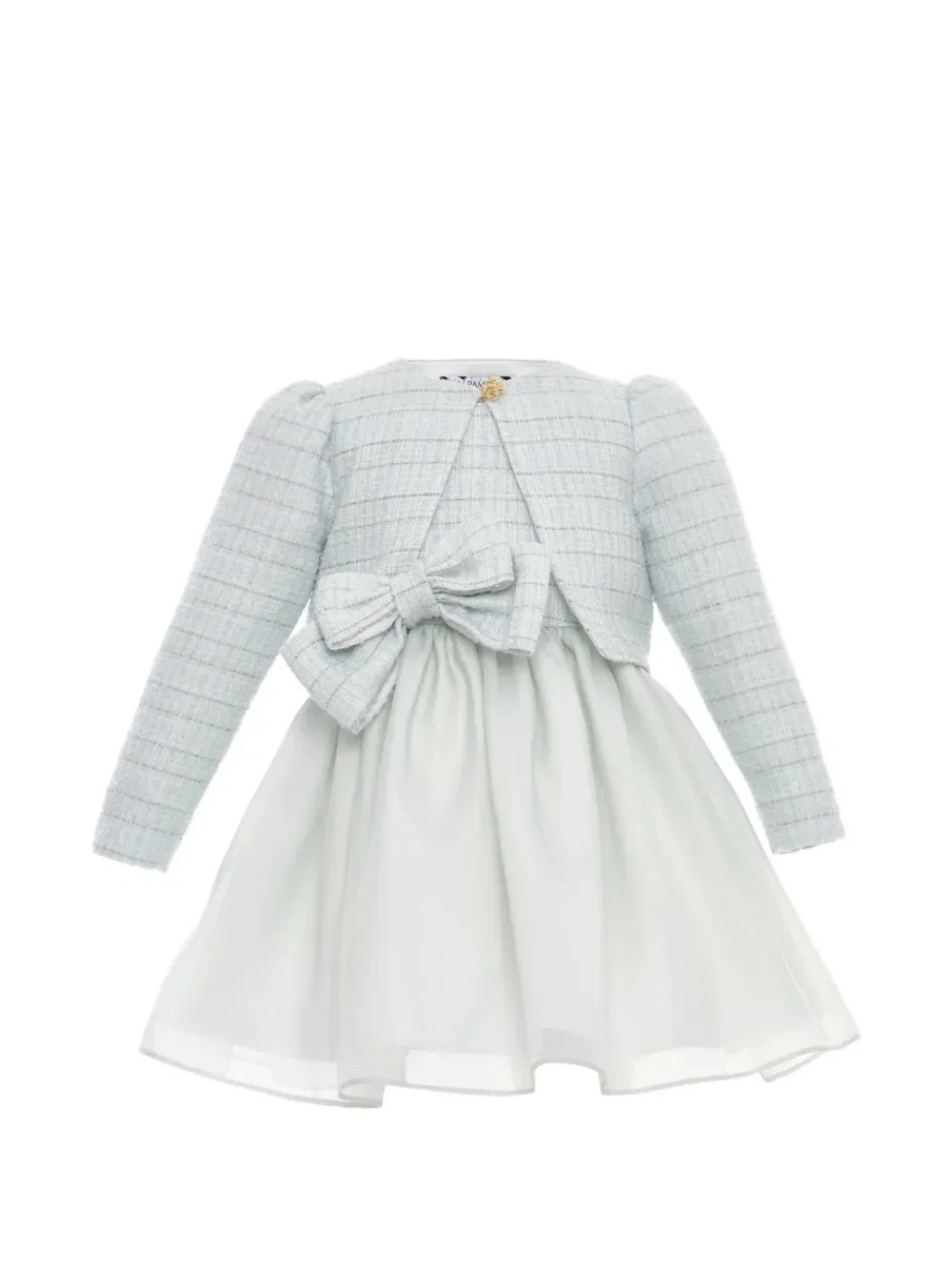 Комплект из платья и жакета с бантом Dress & Fleur, синий