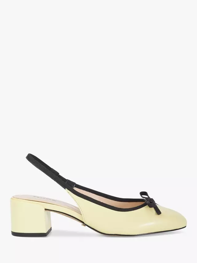 

Туфли-лодочки Dune Classy Leather Slingback, желтый