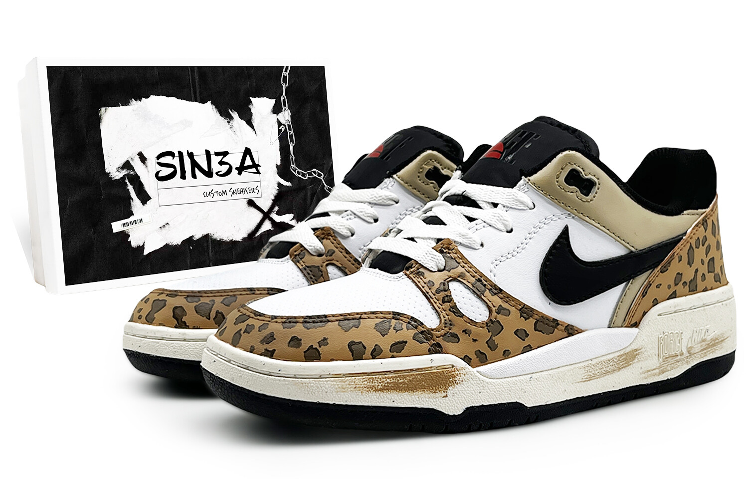 

Мужские кроссовки для скейтбординга Full Force Low-Top белого/коричневого/черного цвета Nike, Черный, Мужские кроссовки для скейтбординга Full Force Low-Top белого/коричневого/черного цвета Nike