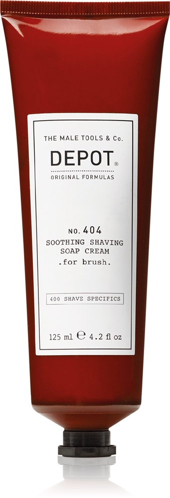 

400 особенностей бритья o. 404 успокаивающий крем для бритья. для помазка. успокаивающий крем для бритья Depot, for brush 125 мл