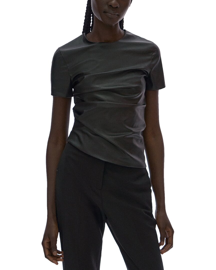 

Helmut Lang свободный крой Twist Топ, черный