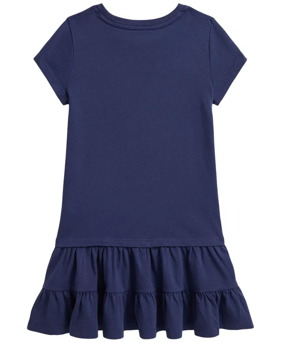 Детское трикотажное платье Polo Bear с короткими рукавами, размеры 2T-6X Polo Ralph Lauren — фото 2