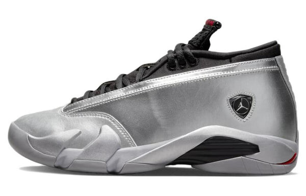 Кроссовки 14 ретро низкие Air Jordan, серебряный — фото 2