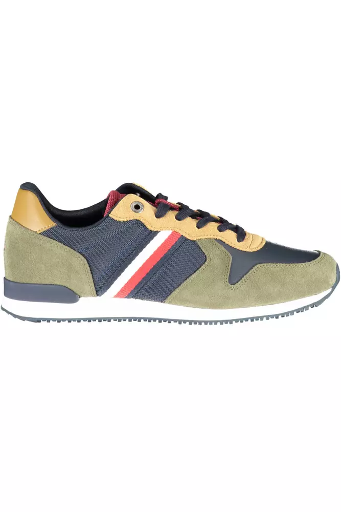

Зеленые мужские кроссовки из полиэстера Tommy Hilfiger