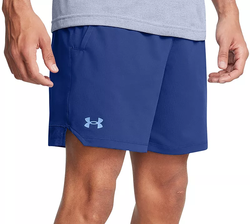 

Мужские тканые шорты Under Armour Vanish шириной 6 дюймов, цвет Tech Blue/Horizon Blue