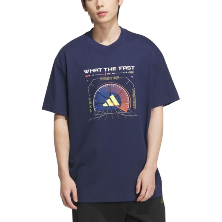 Adidas Футболка SS25 мужская dark blue — фото 3