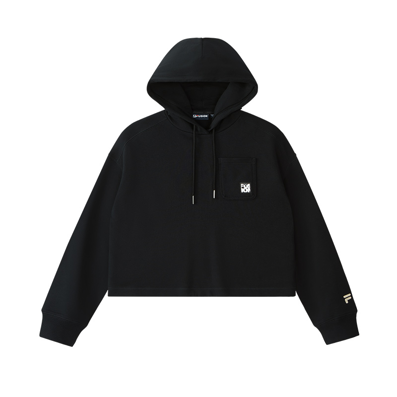 

Женская толстовка цвета «уголь» FILA FUSION, Jet Black