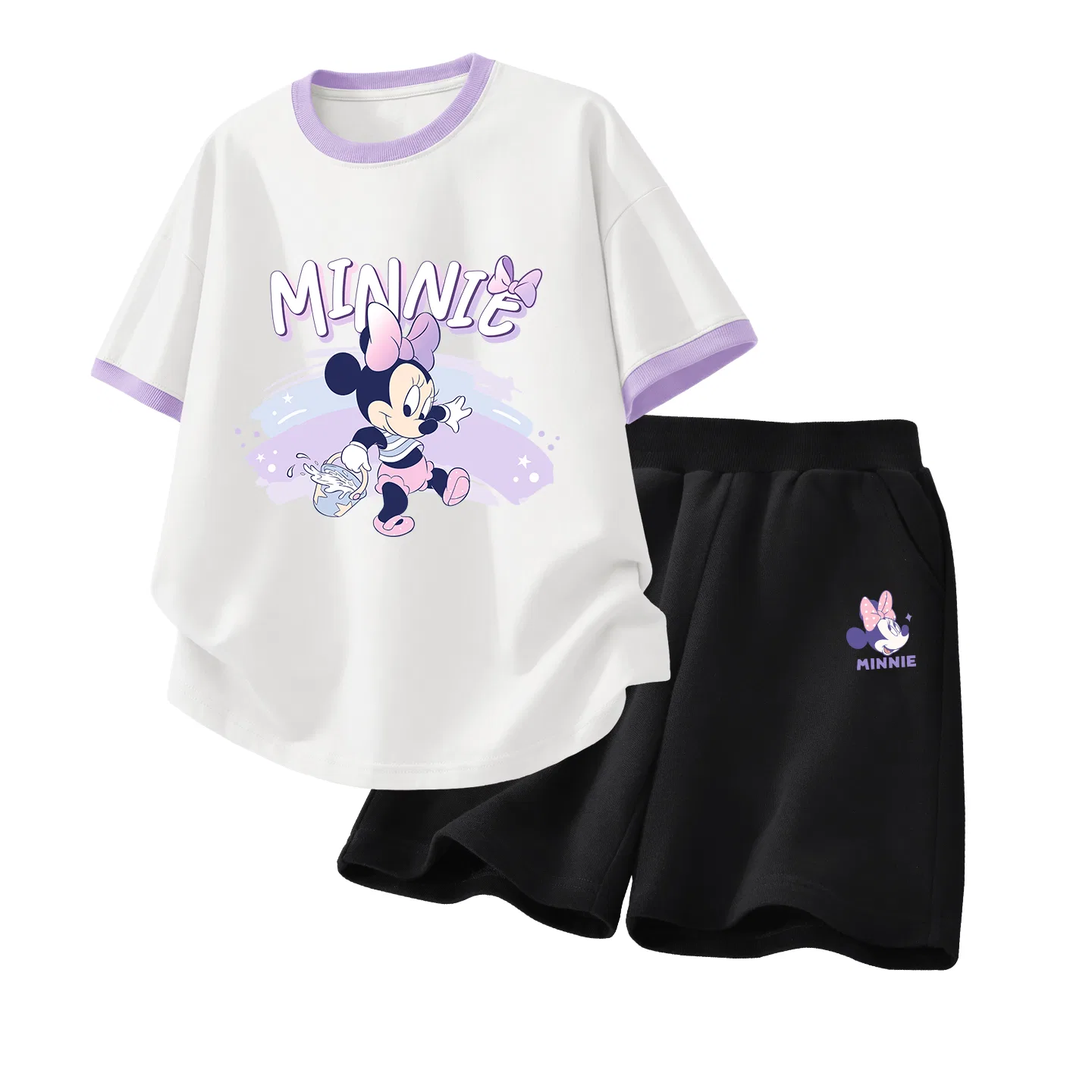Детский спортивный костюм Casual Sportswear 2 Piece Set Disney, Di Soccer Ball Cream Blue+Di Soccer Ball K Black — фото 4