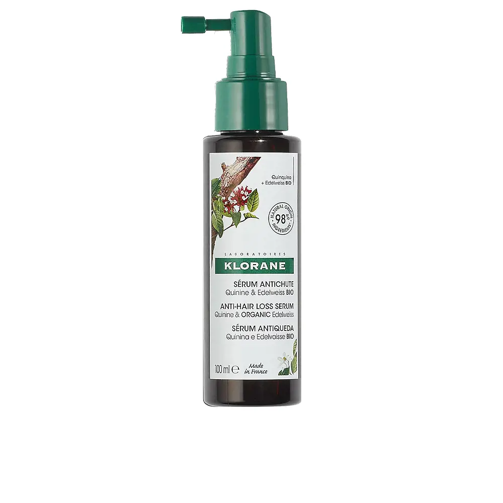 

Сыворотка для волос A la quinina y edelweiss bio serum anticaída Klorane, 100 мл.