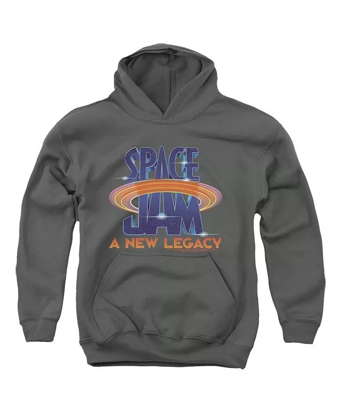 

Толстовка с капюшоном и логотипом для мальчиков и подростков Space Jam 2, серый