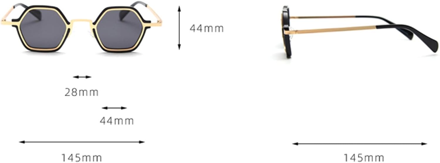 

Солнцезащитные очки в стиле ретро с поляризацией для мужчин и женщин, защищающие от УФ-излучения UV400, в стиле панк, винтажные, металлические SZVVBKK, Clear Green Black