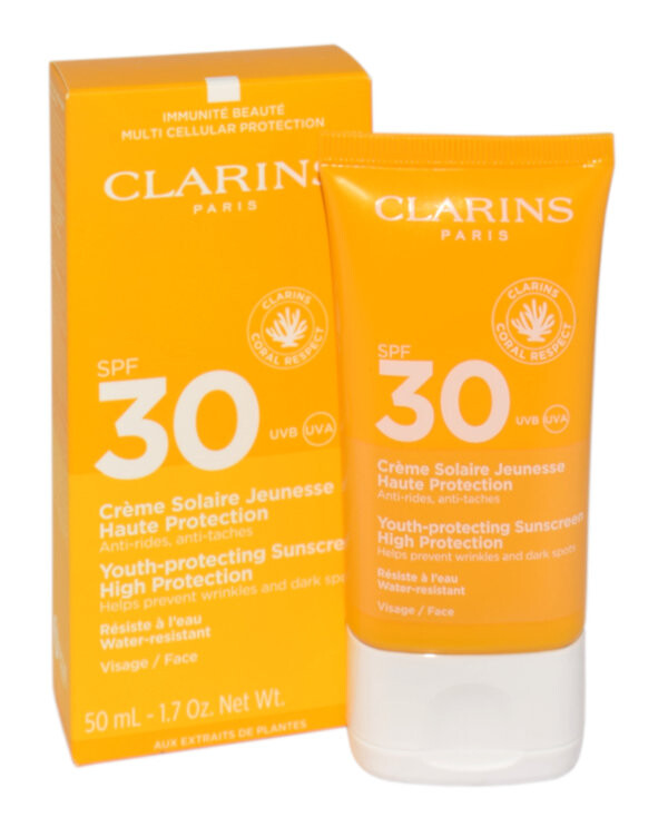 

Clarins, Dry Touch Sun Care Cream Face Spf30, Защитный крем для лица, 50 мл