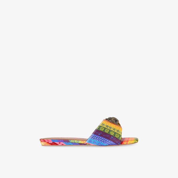 Сандалии плетеные Kurt Geiger London, красный / синий / желтый