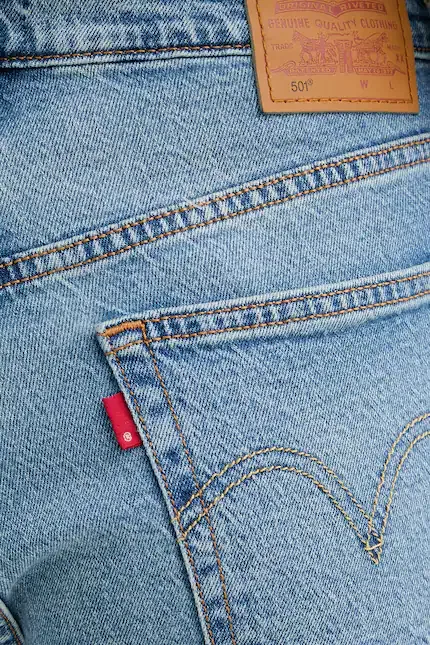 Шорты джинсовые 501 MID THIGH Levi's, синий — фото 4