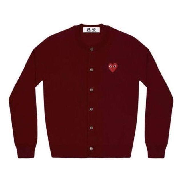 

Кардиган (WMNS) COMME des GARCONS PLAY Knit Cardigan Red Emblem 'Burgundy' AZ-N007-051-4, бордовый