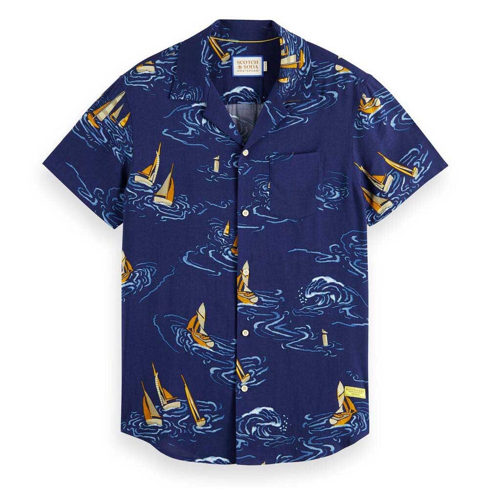 

Рубашка с коротким рукавом Scotch & Soda 175502, синий
