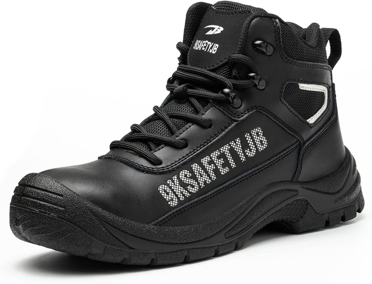 

Водонепроницаемые ботинки с металлическим носком для мужчин, кожаные ботинки, противопроколочные, противоскользящие, для строительства, промышленные кроссовки, походные ботинки Tanleewa, черный