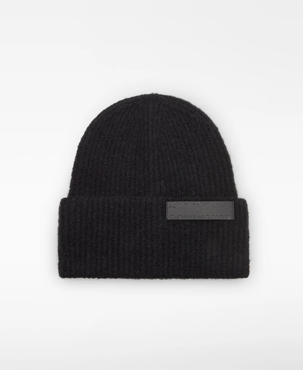 

Женская шапка-бини в рубчик Adolfo Dominguez, черный