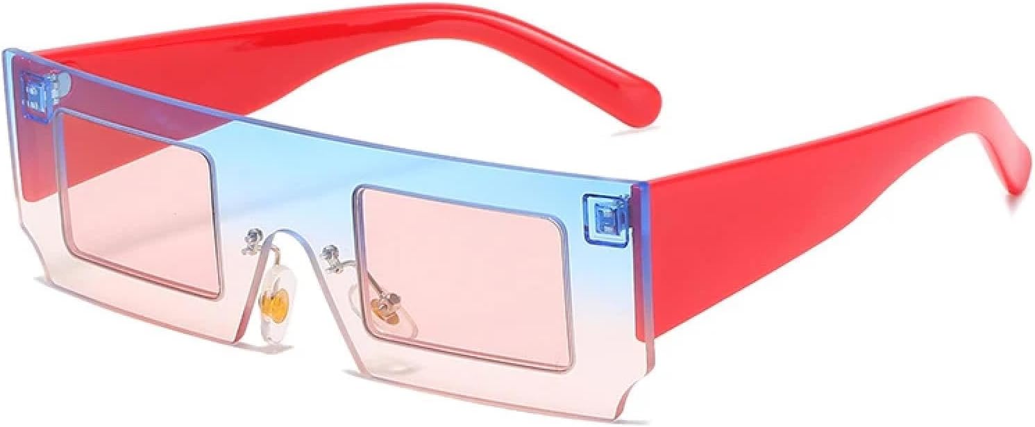 

Ретро маленькие солнцезащитные очки для женщин и мужчин, модные цельные очки для активного отдыха, летних путешествий, солнцезащитные очки UV400 TKKTLLT, Red Blue Pink