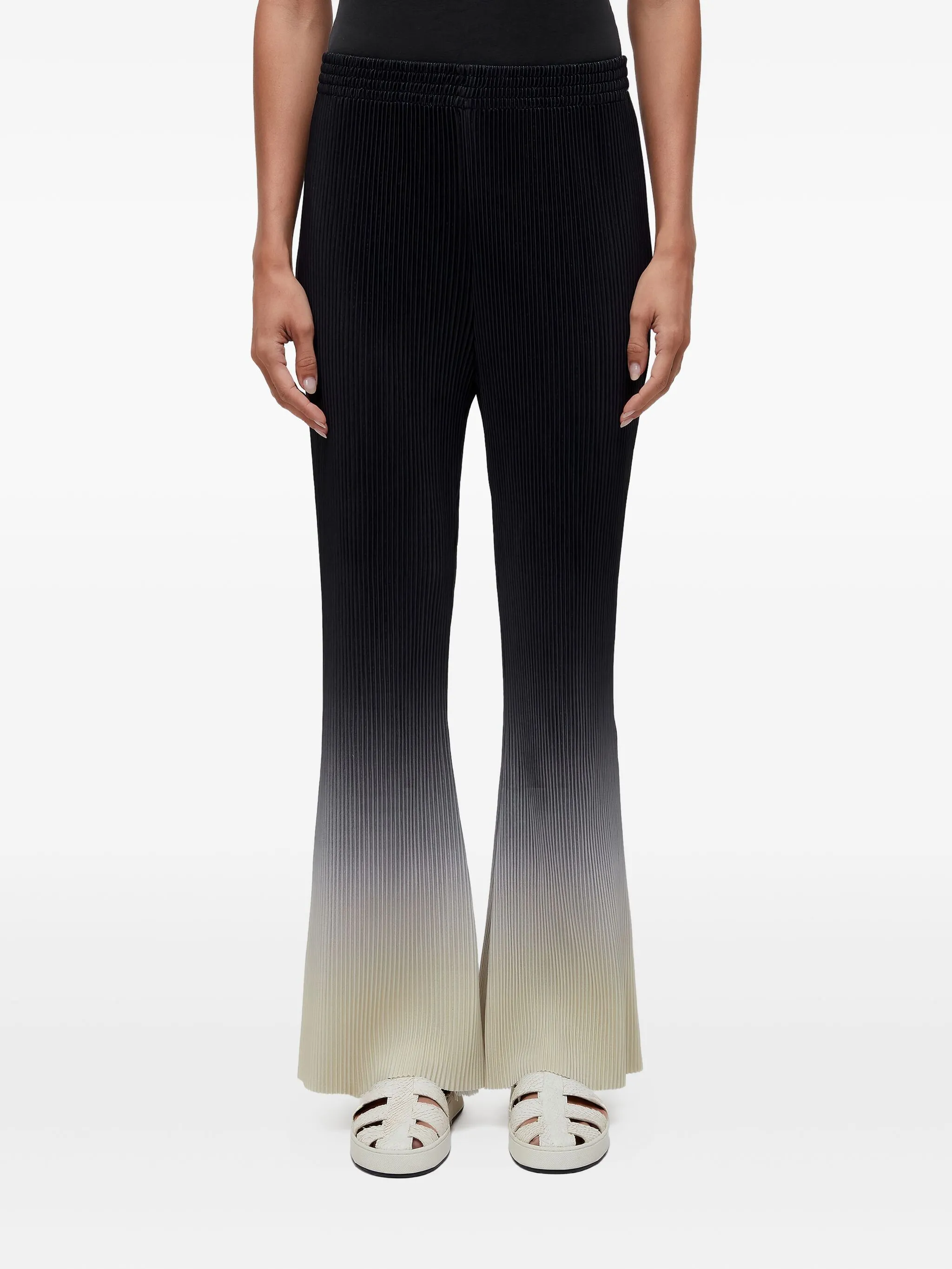 

Плиссированные брюки с эффектом омбре Osklen, черный