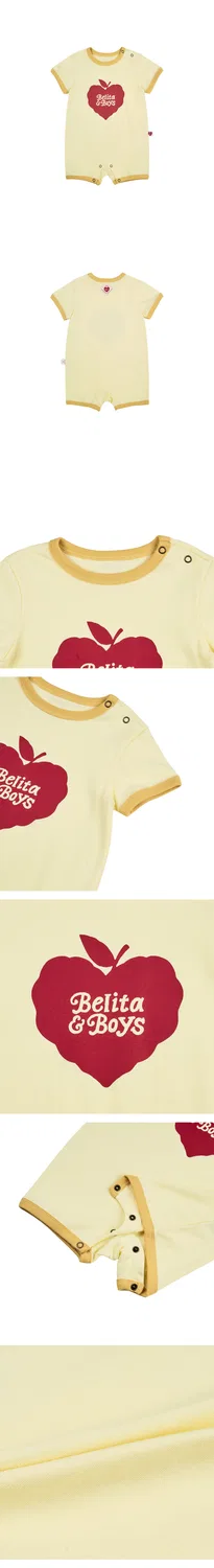 Детский комбинезон с коротким рукавом Baby Bubble Apple тёмно-жёлтый от Belita&Boys — фото 3