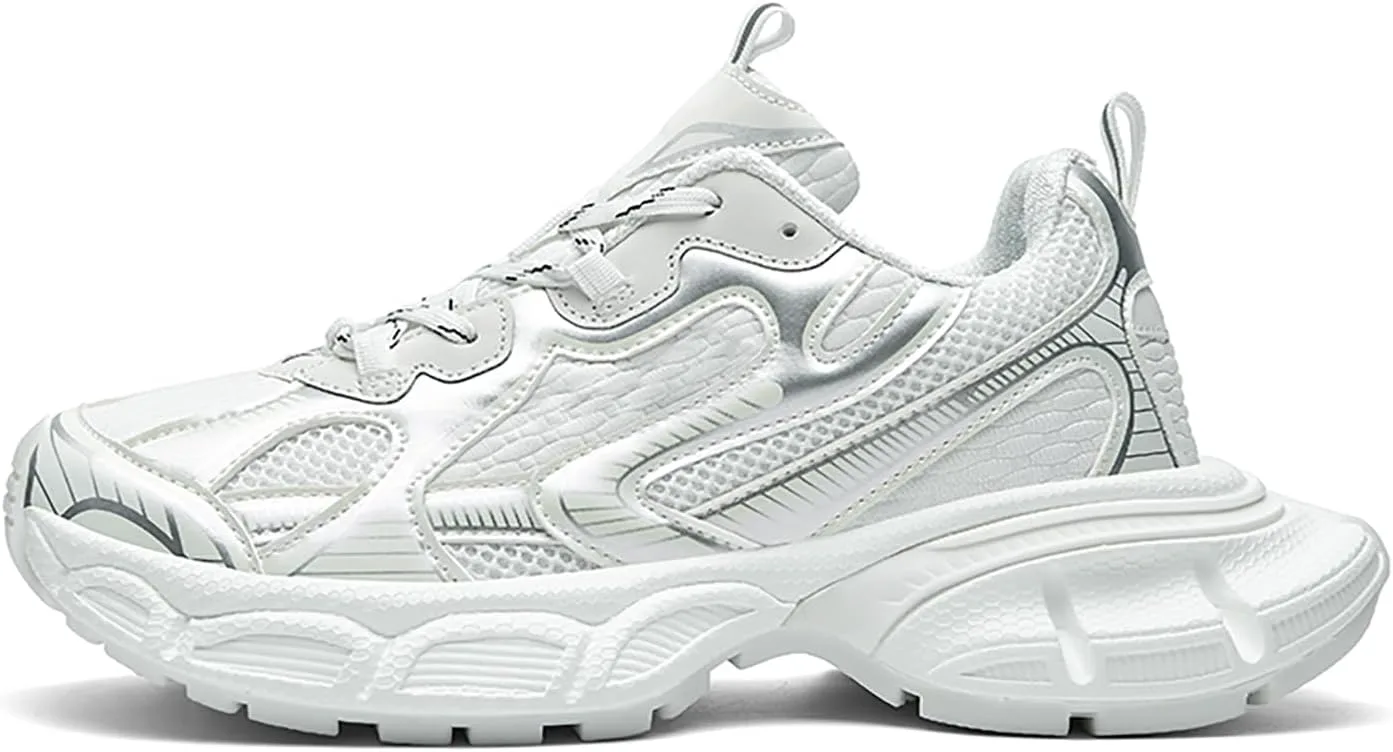 

Кроссовки Niepce Inc Streetwear Mid Top Fashion Chunky для мужчин, белый