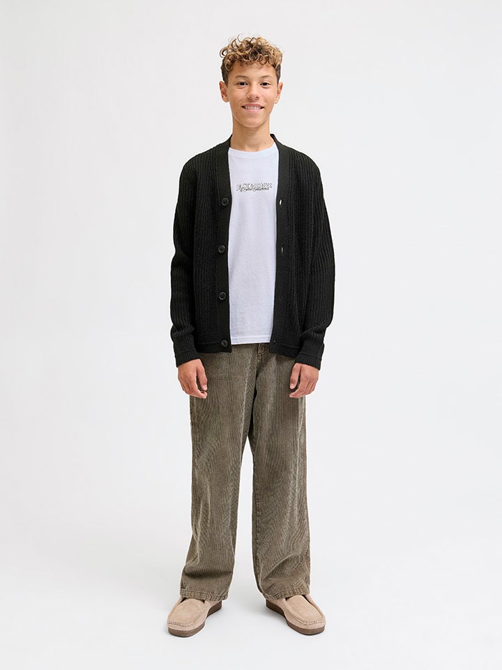 JACK & JONES Junior Кардиган «Коннор» черного цвета — фото 3