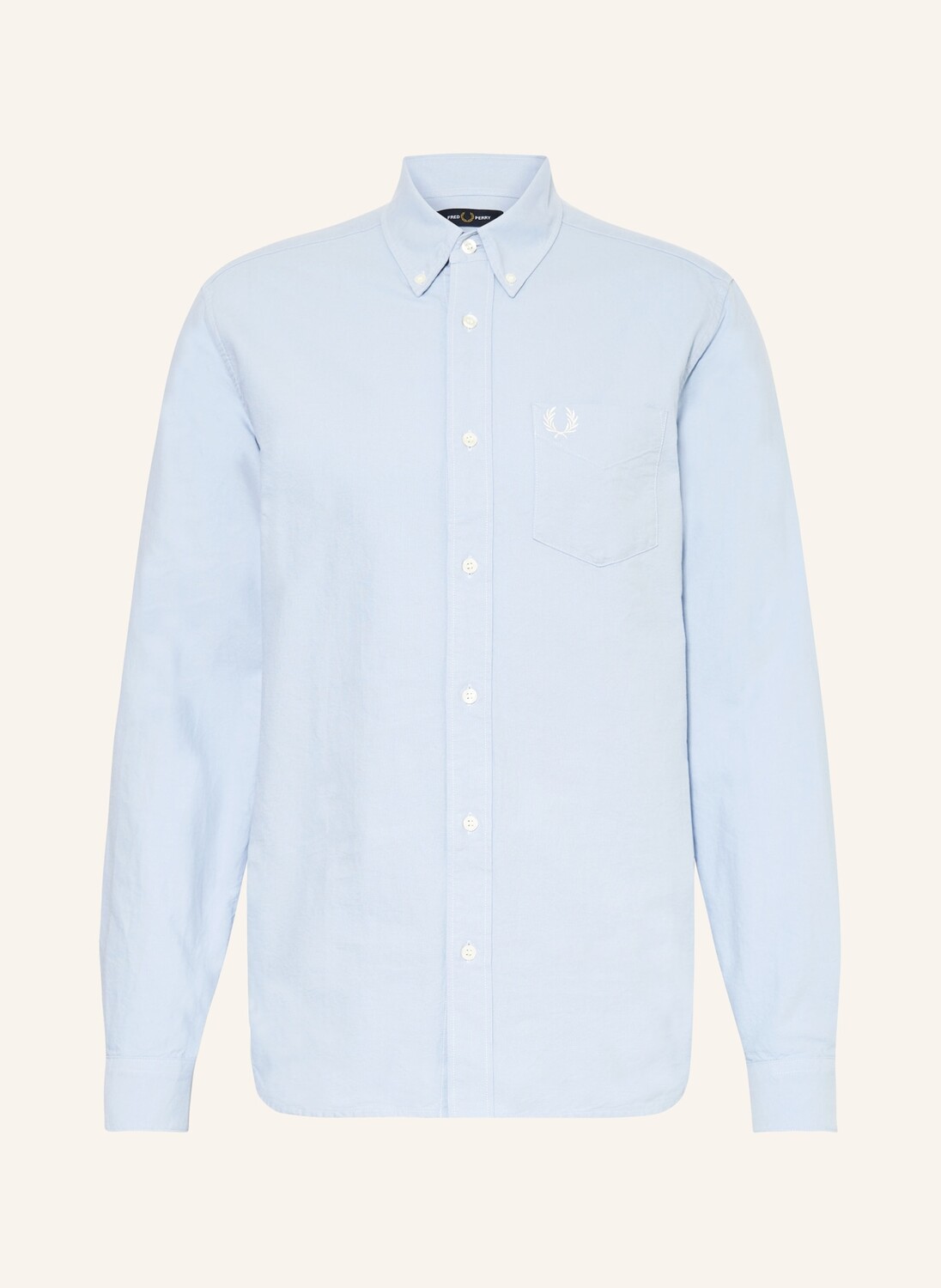 

Рубашка стандартного кроя FRED PERRY, светло-голубой