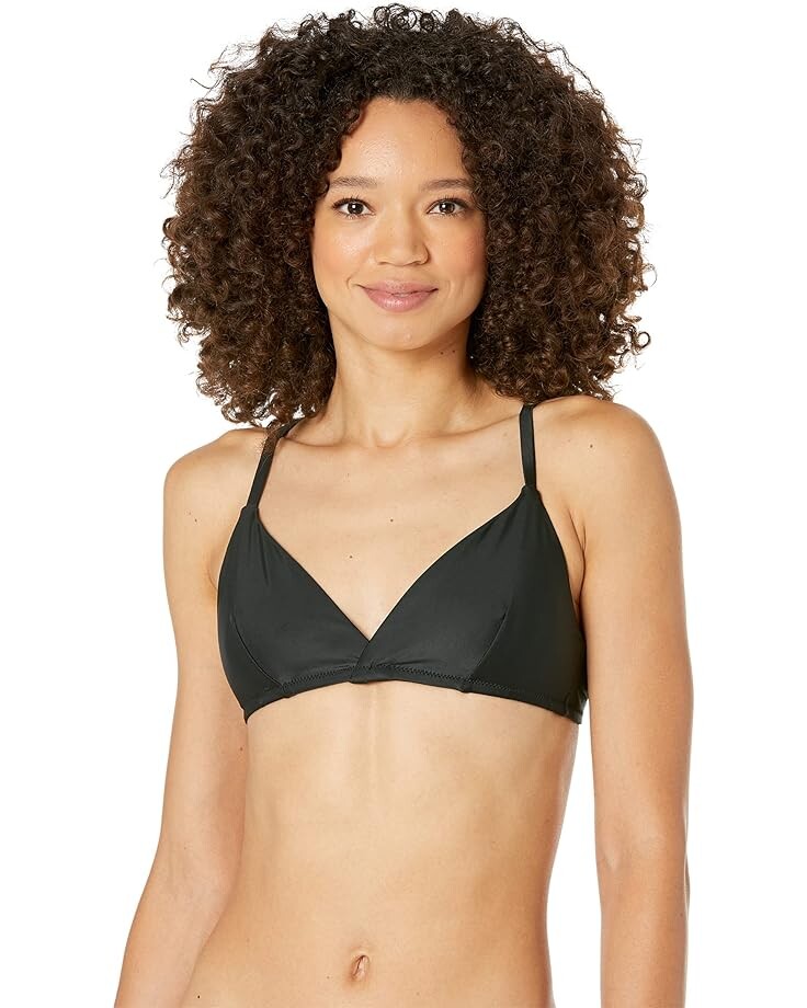 

Топ бикини Madewell Madewell Second Wave Tie-Back, цвет True Black