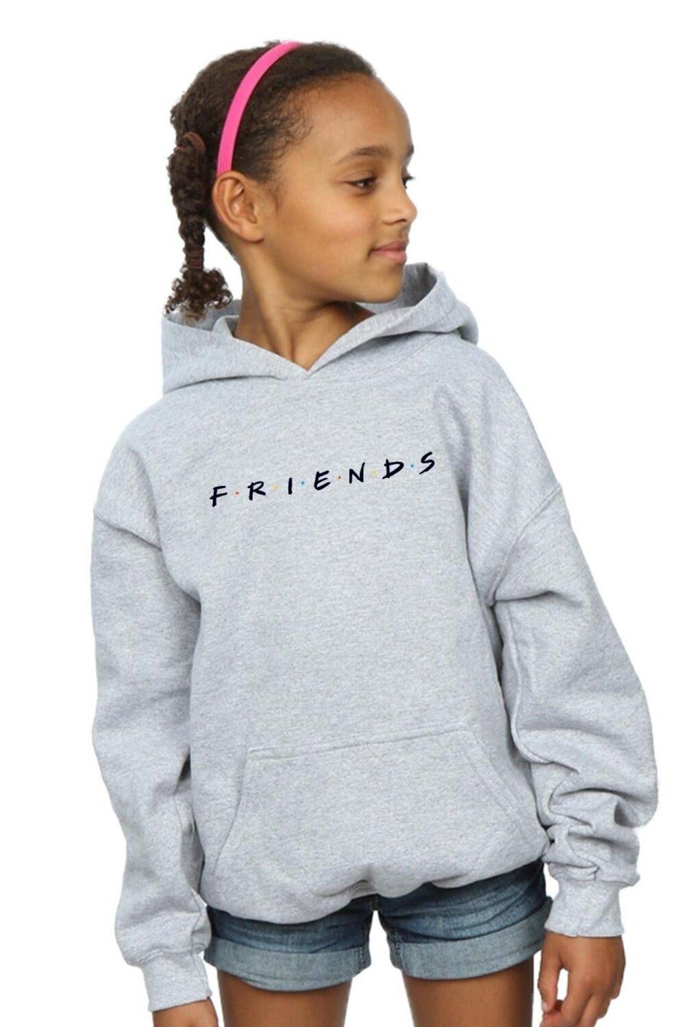 

Толстовка с текстовым логотипом Friends, серый