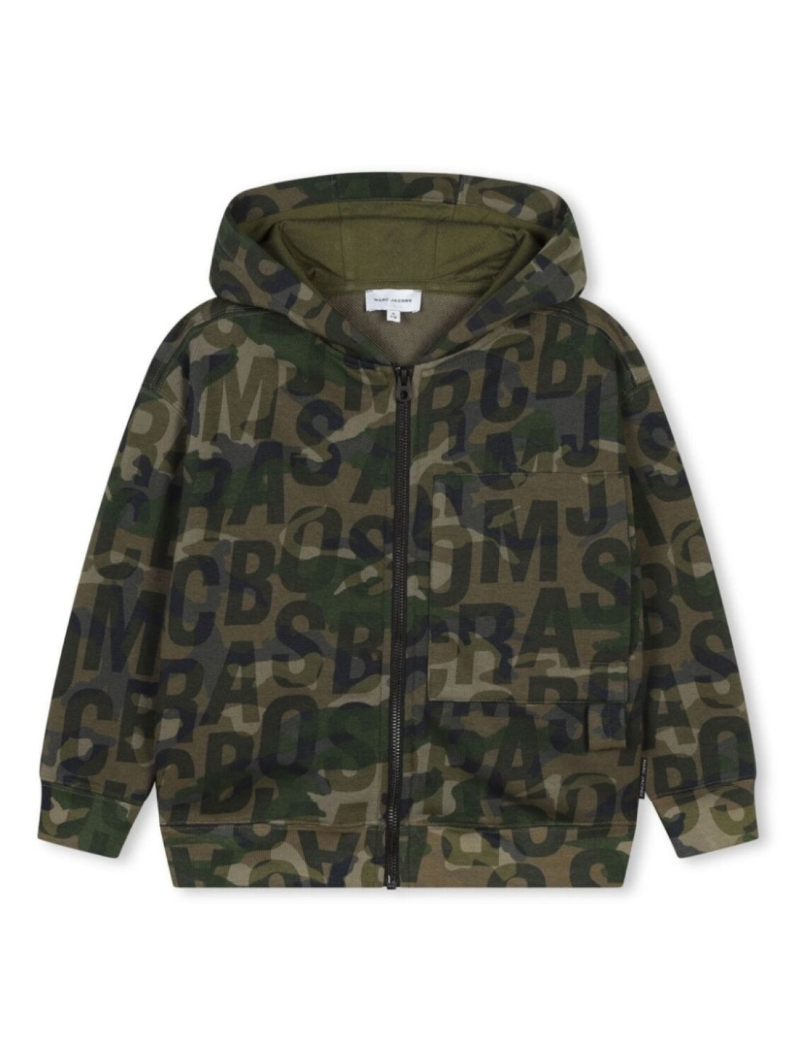 

Marc Jacobs Kids худи с камуфляжным принтом, зеленый