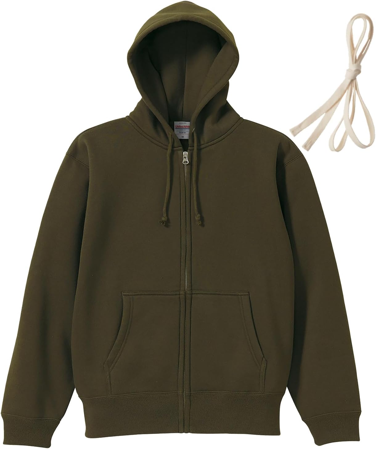 

Мужская толстовка United Athle 562001 из ткани плотностью 10,0 унций, на молнии (с флисовой подкладкой), оливковый