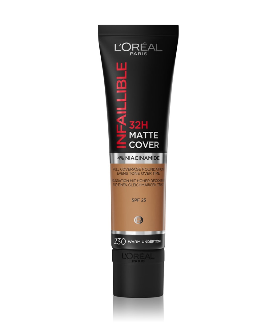 

Кремовая основа L'Oréal Paris Infaillible 32H Matte Cover, Nr. 230 - Warm Undertone, 30 ml